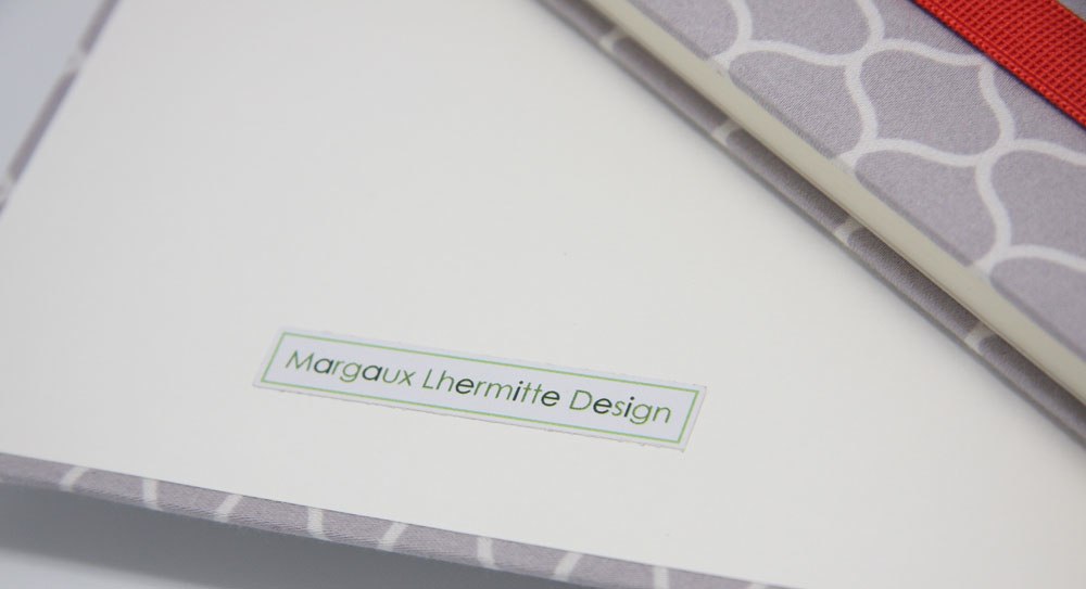 Striiiipes - 7 - Fabric Notebook - Detail