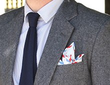 Par Avion Pocket Square