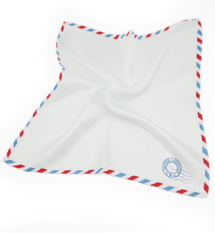 Par Avion Pocket Square Striiiipes Par Avion Pocket Square Striiiipes